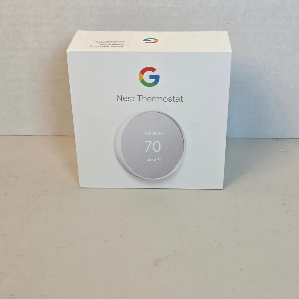 Google Nest Thermostat Smart Programmable Wi-Fi Snow White‎ GA01334-US G4CVZ